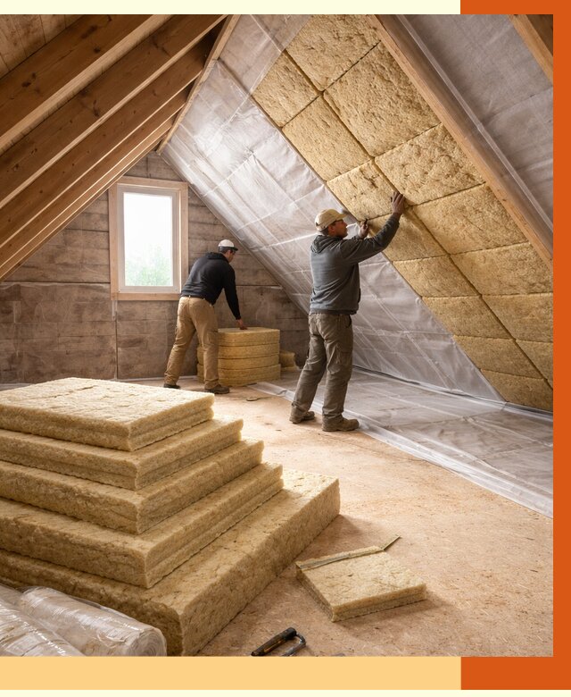 Утепление мансарды в Сосногорске от 2579 руб/м2 — комплексно и под ключ | ТепломастерСно